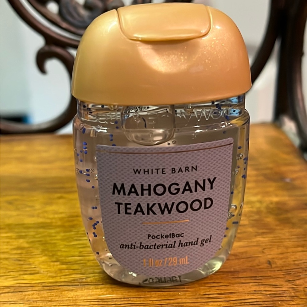 NEW MAHOGANY TEAKWOOD Pocket Hand Sanitizer from BBW/WHITE BARN